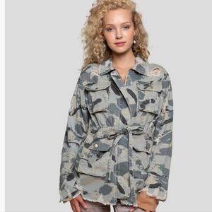 POL NWOTs Sweet Camo Twill Jacket